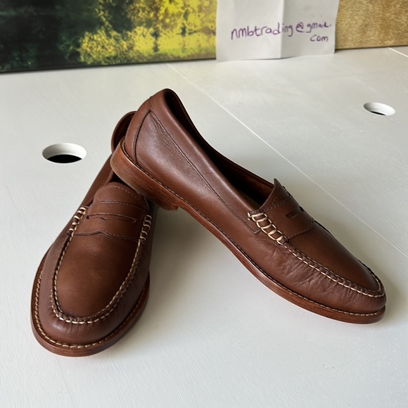 🇺🇸Weekjuns G.H. Bass & co handcrafted size 9.5M brown leather classic moccasins - Picture 16 of 16